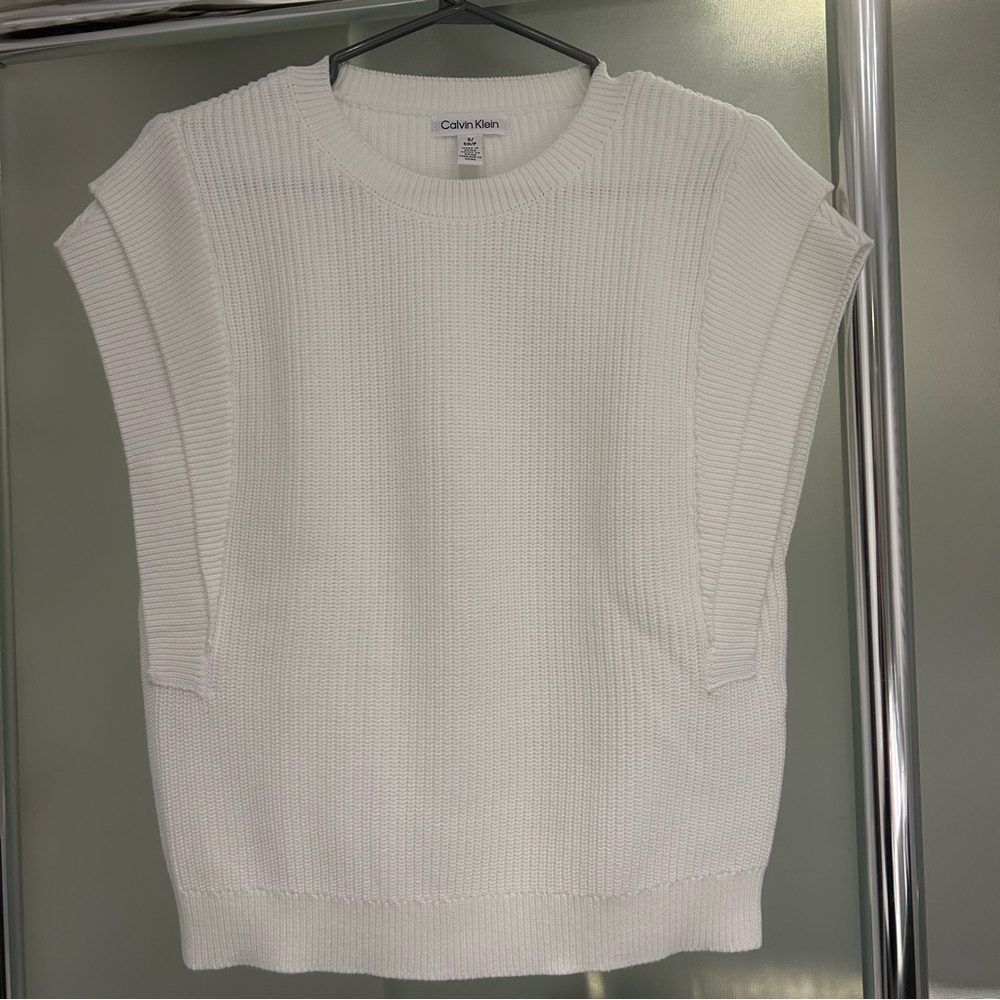 Calvin Klein Classic White Sweater Vest